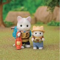 Playset Sylvanian Families Son and Baby Cat Latte - Secret Forest Adventure - thumbnail