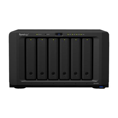 Synology DiskStation DS1618+ data-opslag-server C3538 Ethernet LAN Desktop Zwart NAS Synology DiskStation DS1618+ data-opslag-server C3538 Ethernet LAN Desktop Zwart NAS