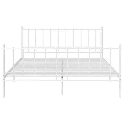 Bedframe metaal wit 140x200 cm Bedframe metaal wit 140x200 cm