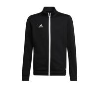 adidas Entrada 22 Trainingsjack Kids Zwart Wit - thumbnail