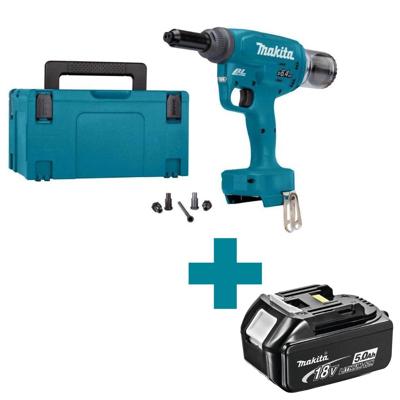 Makita DRV250ZJ Accu Blindklinknageltang 18V Basic Body in Mbox