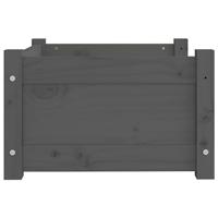 VidaXL Hondenmand 55,5x45,5x28 cm massief grenenhout grijs - thumbnail