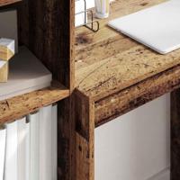 Bureau met lade 2 pcs Oudhout - thumbnail