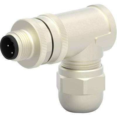 TE Connectivity T4113411041-000 Sensor/actuator connector, niet geassembleerd M12 Aantal polen (sensoren): 4 Stekker, haaks 1 stuk(s)