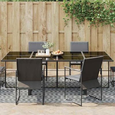 Buitenkleed 190x290 cm PP wit en zwart Buitenkleed 190x290 cm PP wit en zwart