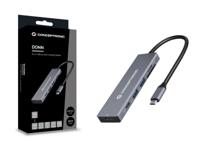 USB-HUB Conceptronic 110520207101 Grijs 100 W - thumbnail