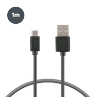 Kabel USB naar Micro-USB Contact 1 m Zwart - thumbnail