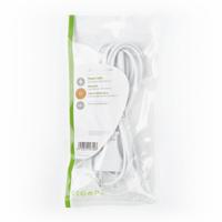 Voedingskabel | Eurostekker - IEC-320-C7 | 2,0 m | Wit - thumbnail