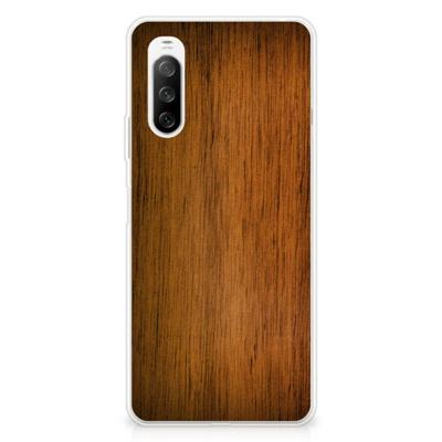 Sony Xperia 10 III | Bumper Hoesje | Donker Hout Sony Xperia 10 III | Bumper Hoesje | Donker Hout