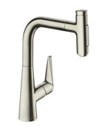Hansgrohe Talis Select M51 M5117-H220 ééngreeps keukenmengkraan met uittrekbare vuistdouche, rvs look - thumbnail