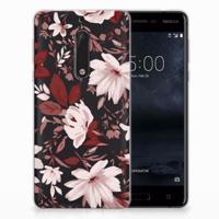 Smartphone hoesje Nokia 5 Watercolor Flowers - thumbnail