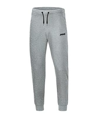 JAKO 6565 Joggingbroek Base Met Boord - Lichtgrijs Gemeleerd - M