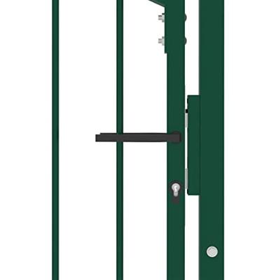 VidaXL Poort met speerpunten 100x150 cm staal groen