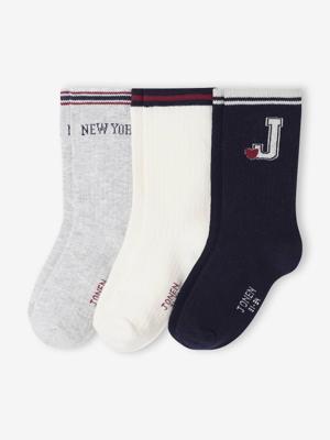 Set van 3 paar JONEN sokken voor meisjes ecru