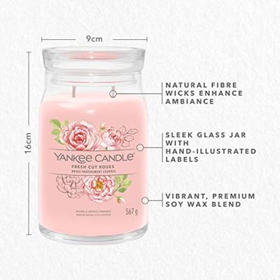 Yankee Candle fresh cut roses large jar