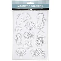 Creativ Company Magneten, zeefiguren, vel 14,85x21, 1 vel - thumbnail