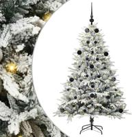 VidaXL Artificial pre-lit kerstboom met ballenset groen 150 cm - thumbnail
