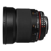 SAMYANG 882112 16/2,0 lens DSLR Nikon F AE handmatige focus automatische diafragmaring fotolens, groothoeklens zwart - thumbnail
