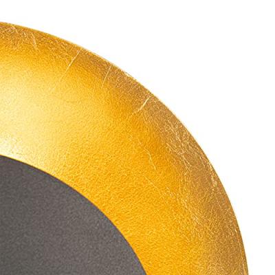 QAZQA Art Deco wandlamp zwart met goud - Emilienne