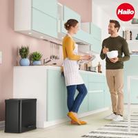 Hailo 0633-260 öko trio plus l pedaalemmer 3x9l zwart - thumbnail