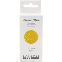 Creativ Company Keramiek glazuur, 984-1101 °c, dekkend, cad yellow, 60 ml/ 1 fles - thumbnail
