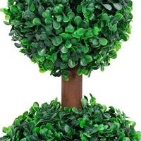 VidaXL Kunstplant met pot buxus bolvorming 60 cm groen - thumbnail