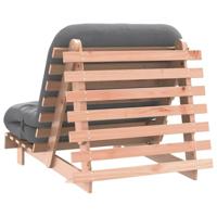 Futon slaapbank met matras 80x206x11 cm massief douglashout - thumbnail