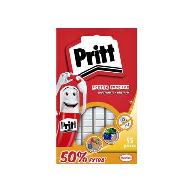 Poster Buddies Pritt dubbelzijdige kleefpads voor oa posters blister à 95 stuks 50% gratis Poster Buddies Pritt dubbelzijdige kleefpads voor oa posters blister à 95 stuks 50% gratis