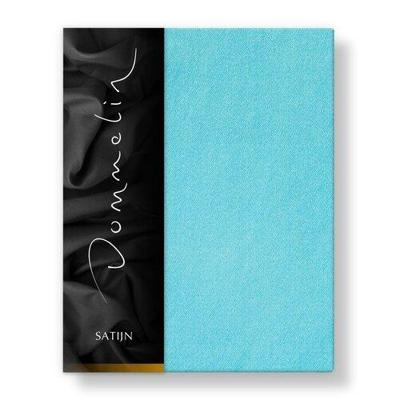 Dommelin Dommelin Laken Uni Satijn 300TC 569 Aquamarijn 160x270 cm