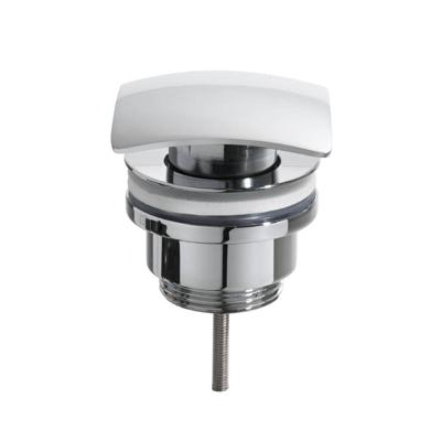 Luxe Vierkante Clickwaste 5/4" Chroom Aqua Splash Luxe Vierkante Clickwaste 5/4" Chroom Aqua Splash