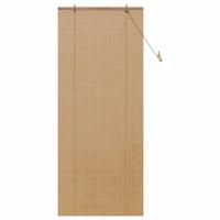 VidaXL Rolgordijn met gordijnen bruin 80 x 220 cm bamboe - thumbnail