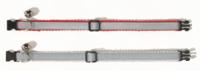 Beeztees reflecterend kattenbandje grijs/rood - thumbnail