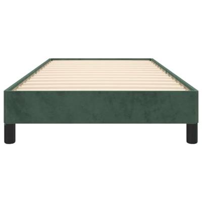 Bedframe fluweel donkergroen 90x200 cm