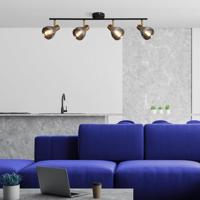 Searchlight PlafondlampWestminster met smoke glas 4-lichts - 23801-4SM - thumbnail
