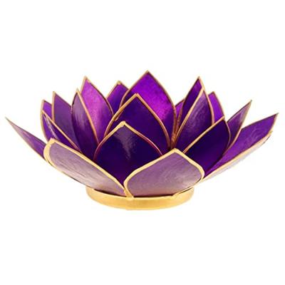 Lotus Sfeerlicht Violet 7e Chakra Goudrand