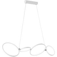 LED Hanglamp 37W Warm Wit 3000K Dimbaar Mat Wit Aluminium - thumbnail