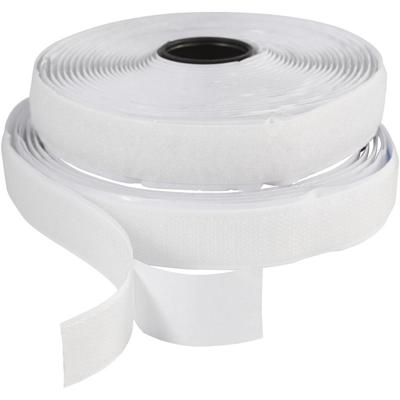 Creativ Company Klitteband haak en lussluiting, zelfklevend, b: 20 mm, wit, 5 m/ 1 rol