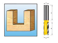 Makita D-09282 Freesbit Groeffrees S 6mm 10x25mm - thumbnail
