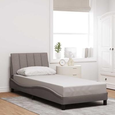 Bedframe zonder matras "Hanko" 90x190 cm stof taupe