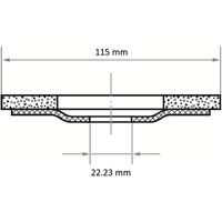 LUKAS-ERZETT A27151150401406 Lamellenschuurschijf Diameter 115 mm Boordiameter 22.23 mm 10 stuk(s) - thumbnail