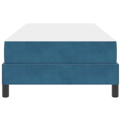 Boxspringbed met matras Donkerblauw 100 x 200 cm Fluweel