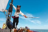 Boland piratenzwaard met schede - thumbnail