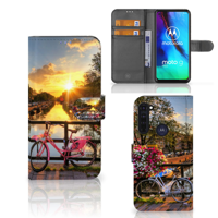 Motorola Moto G Pro Flip Cover Amsterdamse Grachten - thumbnail