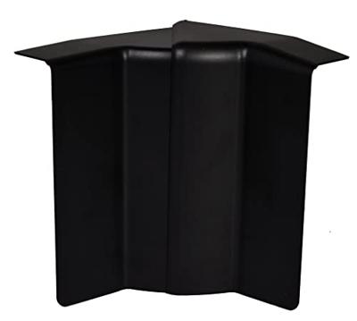 Electro Plint binnenhoek verstelbaar Zwart 80mm