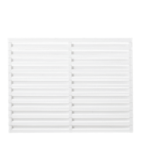 Witte Houten Tuinscherm Osaka 180 x 136 CM - thumbnail