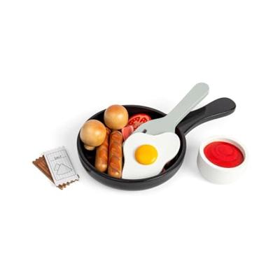 Bigjigs houten ontbijtset, 11dlg. Bigjigs houten ontbijtset, 11dlg.