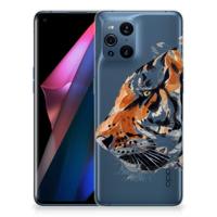 Hoesje maken OPPO Find X3 | X3 Pro Watercolor Tiger - thumbnail
