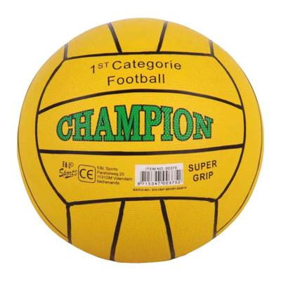 E&L Sports Straatvoetbal rubber - champion geel