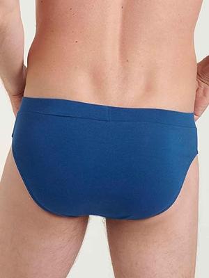 2-pack heren heup Slips - GO Natural Brief - Biologisch katoenen heren onderbroeken - Zachte stoffen band
