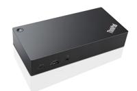 Lenovo 40A90090DK notebook dock & poortreplicator Bedraad USB 3.2 Gen 1 (3.1 Gen 1) Type-C Zwart - thumbnail